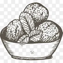 手绘食物线稿-空若网 手绘食物线稿-空若网