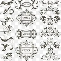 矢量花纹边框-空若网 矢量花纹边框-空若网