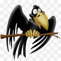 手绘卡通乌鸦-空若网 手绘卡通乌鸦-空若网