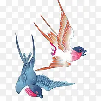 手绘小鸟飞翔创意-空若网 手绘小鸟飞翔创意-空若网