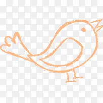 可爱手绘线条小鸟-空若网 可爱手绘线条小鸟-空若网