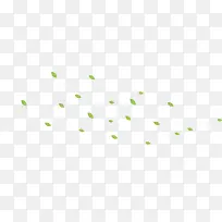 手绘绿叶漂浮-空若网 手绘绿叶漂浮-空若网