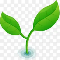 手绘绿叶-空若网 手绘绿叶-空若网