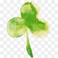 手绘绿叶梦想水彩-空若网 手绘绿叶梦想水彩-空若网