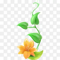 手绘绿叶手绘绿花-空若网 手绘绿叶手绘绿花-空若网