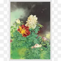 中国风彩色牡丹花-空若网 中国风彩色牡丹花-空若网