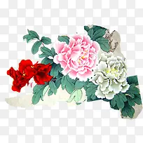 手绘水彩牡丹花海报-空若网 手绘水彩牡丹花海报-空若网
