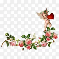 天使与牡丹花-空若网 天使与牡丹花-空若网