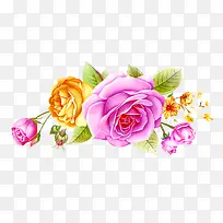 手绘花朵装饰-空若网 手绘花朵装饰-空若网