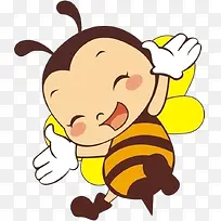 手绘可爱黄色蜜蜂-空若网 手绘可爱黄色蜜蜂-空若网