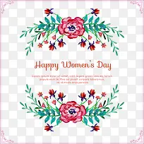 母亲节妇女节贺卡矢量素材-空若网 母亲节妇女节贺卡矢量素材-空若网