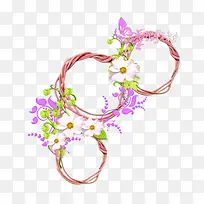 花环边框免抠素材-空若网 花环边框免抠素材-空若网