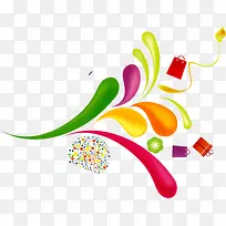 彩色促销礼花装饰-空若网 彩色促销礼花装饰-空若网