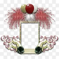气球礼花彩带边框-空若网 气球礼花彩带边框-空若网