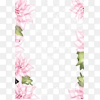 粉色婚礼花朵边框-空若网 粉色婚礼花朵边框-空若网