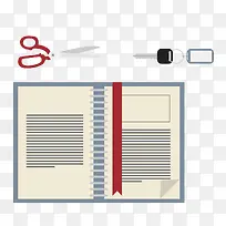 矢量剪刀本子-空若网 矢量剪刀本子-空若网