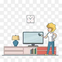 看电视的美女-空若网 看电视的美女-空若网