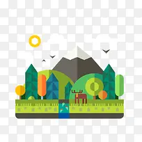 扁平化景观-空若网 扁平化景观-空若网