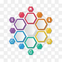 矢量彩色多边形装饰图案-空若网 矢量彩色多边形装饰图案-空若网