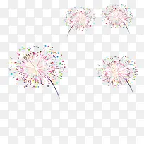 水彩式绽放烟花-空若网 水彩式绽放烟花-空若网