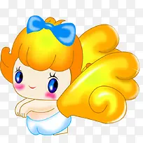 可爱手绘翅膀小孩-空若网 可爱手绘翅膀小孩-空若网