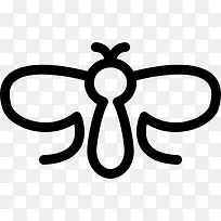 小虫子的翅膀轮廓图标-空若网 小虫子的翅膀轮廓图标-空若网