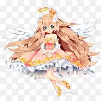 卡通小女孩翅膀-空若网 卡通小女孩翅膀-空若网