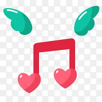 卡通彩色手绘音符矢量素材-空若网 卡通彩色手绘音符矢量素材-空若网