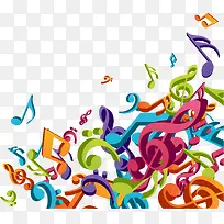 矢量彩色音符-空若网 矢量彩色音符-空若网