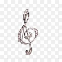 音符胸针-空若网 音符胸针-空若网