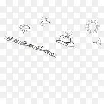 手绘帽子音符-空若网 手绘帽子音符-空若网