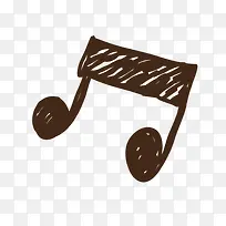 矢量手绘音符素材-空若网 矢量手绘音符素材-空若网