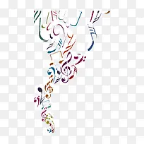 彩色音乐符号-空若网 彩色音乐符号-空若网