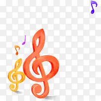 唯美手绘音符创意-空若网 唯美手绘音符创意-空若网