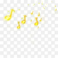 卡通可爱黄色音符-空若网 卡通可爱黄色音符-空若网