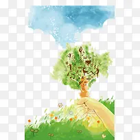 手绘树木-空若网 手绘树木-空若网