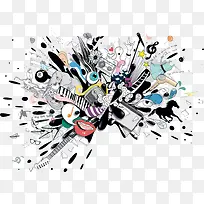 ��ɫ���ֲ廭-������