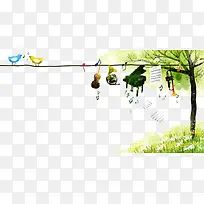 背景插画-空若网 背景插画-空若网