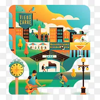 创意设计扁平音乐-空若网 创意设计扁平音乐-空若网