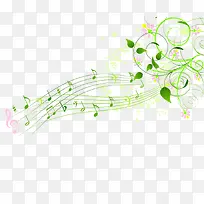 时尚花纹五线谱-空若网 时尚花纹五线谱-空若网