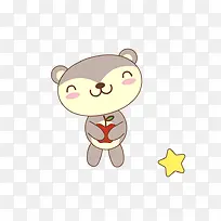 可爱小熊卡通矢量素材-空若网 可爱小熊卡通矢量素材-空若网