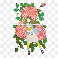 С����Ů���뻨��廭�ز�-������