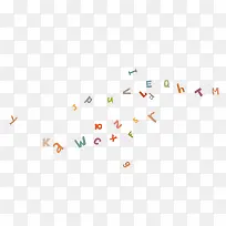 扁平化卡通字母-空若网 扁平化卡通字母-空若网