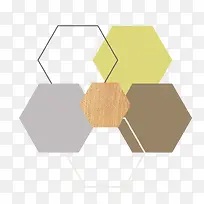 卡通几何六边形-空若网 卡通几何六边形-空若网
