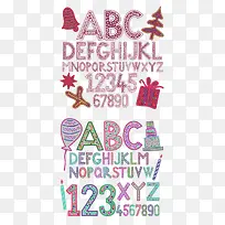 卡通字母数字元素-空若网 卡通字母数字元素-空若网