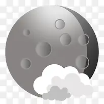 质感扁平化星球白云图标-空若网 质感扁平化星球白云图标-空若网