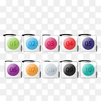 玻璃质感数字图标矢量素材-空若网 玻璃质感数字图标矢量素材-空若网