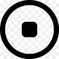 停止控制圆形按钮图标-空若网 停止控制圆形按钮图标-空若网