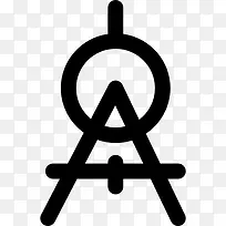 绘图圆规图标-空若网 绘图圆规图标-空若网