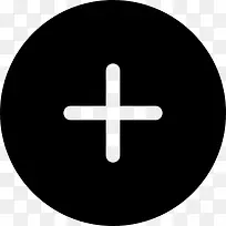 加上黑色圆形按钮图标-空若网 加上黑色圆形按钮图标-空若网